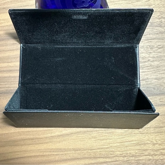 Furla Sunglasses Case Magnetic TriFold Black Designer Case Only - Picture 3 of 4